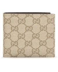 Gucci - Beige Cotton Wallet - Lyst