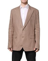 Dolce & Gabbana - Taormina Single Breasted Coat Blazer - Lyst