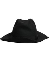Dolce & Gabbana - Black Rabbit Fedora Trilby Hat - Lyst