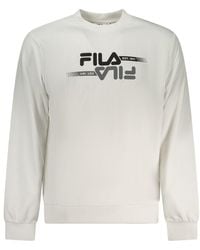 Fila - White Polyester Men's Sweatshirt - Lyst