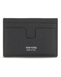 Tom Ford - Black Calf Leather Bos Taurus Wallet - Lyst