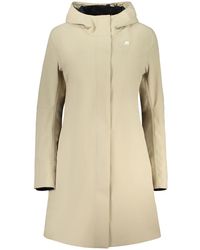 K-Way - Beige Polyester 's Jacket - S - Lyst