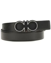 Ferragamo - Blue Calf Leather Bos Taurus Regular Belt - Lyst