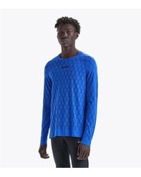 Diadora - Blue Polyamide Long Sleeve T - Lyst