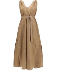 Brunello Cucinelli - Midi Dress - Lyst