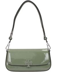 Tory Burch - Green Leather Shoulder Bag - Lyst