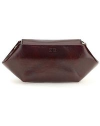 Ganni - Bordeaux Polyethylene Shoulder Bag - Lyst