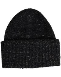 Pieces - Black Recycled Polyester Cap (baseball Hat) - Lyst