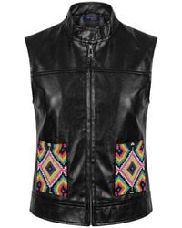 Trussardi - Black Polyester Jacket - Lyst