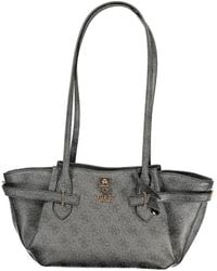 Guess - Black Polyurethane 's Handbag - Lyst