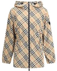 Burberry - Archivio Check Hooded Jacket - Lyst