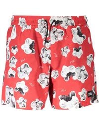 KARL LAGERFELD - Polyester Swim Trunk - Lyst