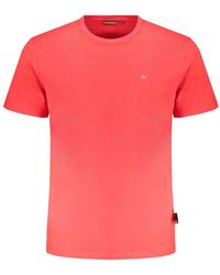 Napapijri - Organic Cotton Crew Neck T-Shirt - Lyst