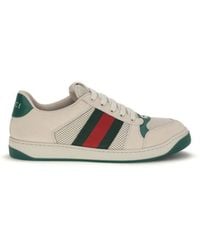 Gucci - Beige Polyester Athletic Sneakers - Lyst