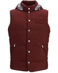 Brunello Cucinelli - Sleeveless Hooded Gilet - Lyst