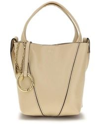 Chloé - Beige Calf Leather Bos Taurus Shoulder Bag - Lyst