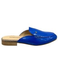 Borbonese - Blue Leather Sandal - Lyst