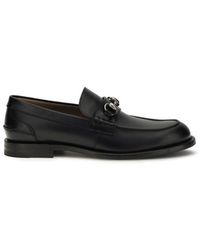 Gucci - Black Calf Leather Bos Taurus Slip - Lyst