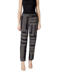 Jacqueline De Yong - Black Viscose Pants - Lyst