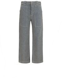 Isabel Marant - Blue Polyester Casual Pants - Lyst