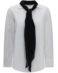 Sacai - White Polyester Dress Shirt - Lyst