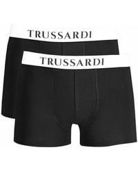 Trussardi - Black Cotton Men's Boxer Briefs - Lyst