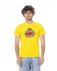 Roberto Cavalli - Yellow Cotton Men T - Lyst