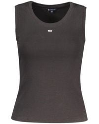 Tommy Hilfiger - Ribbed Tank Top Logo Detail - Lyst