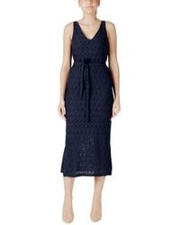 VILA CLOTHES - Recycled Polyester Midi - Lyst