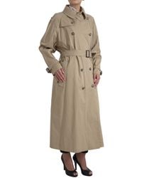 Dolce & Gabbana - Khaki Double Breasted Trench Coat Jacket - Lyst