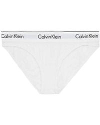 Calvin Klein - White Cotton Pantie - Lyst