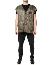 Dolce & Gabbana - Quilted Sleeveless Vest - Lyst