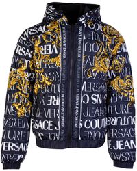 Versace - Quilted Baroque Print Reversible Jacket - Lyst