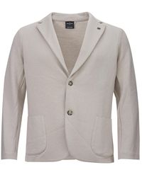 Gran Sasso - Grey Wool Two Buttons Jacket - Lyst