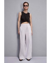 Patrizia Pepe - White Cotton Casual Pants - Lyst