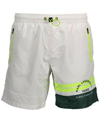 KARL LAGERFELD - Polyester Swim Boxer - Lyst