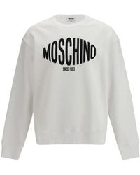 Moschino - White Cotton Sweatshirt - Lyst