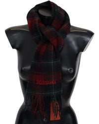 Missoni - Check Wool Neck Wrap Fringes Scarf - Lyst