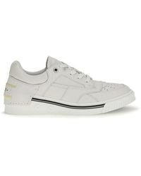 Fendi - White Calf Leather Bos Taurus Low Top Sneakers - Lyst