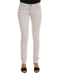 CoSTUME NATIONAL - White Cotton Stretch Slim Jeans - Lyst