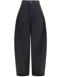 Balenciaga - Black Cotton Casual Pants - Lyst