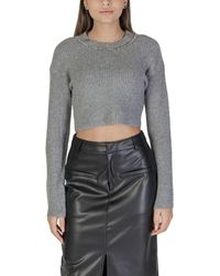 ONLY - Gray Recycled Polyester Sweater - Lyst