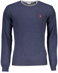 U.S. POLO ASSN. - Blue Wool Men's Sweater - Lyst