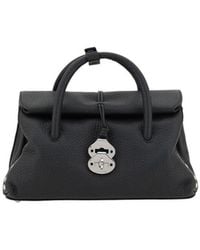 Zanellato - Black Calf Leather Bos Taurus Shoulder Bag - Lyst