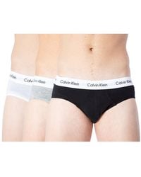 Calvin Klein - Gray Cotton Briefs - Lyst