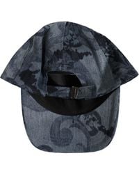 Dolce & Gabbana - Men Blue All Over Logo Cotton Baseball Cap Hat - Lyst