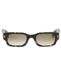 McQueen - Brown Acetate Sunglasses - Lyst