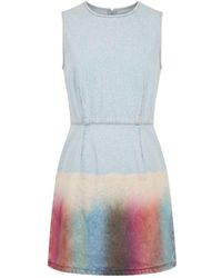 Trussardi - Blue Cotton Dress - Lyst