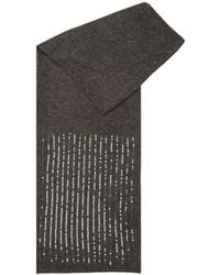 Pieces - Bicolor Recycled Polyester Scarf - Lyst