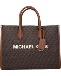 Michael Kors - Mirella Handbag Fabric/Acorn - Lyst